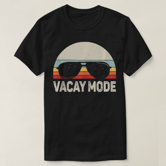 Retro Vacay Mode Zomerstrand Vakantie T-shirt (Design voorkant)