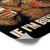 Retro Vader Belasting Als Ik Koop Probeer Bigfoot Poster (Hoek)