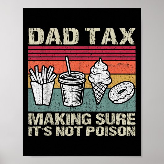Retro Vader Belasting Zorg Dat Het Niet Giftig Is  Poster (Voorkant)