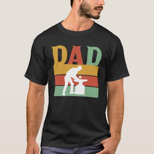 Retro Vader Blacksmith Hoof Blacksmith Crafts T-shirt (Voorkant)