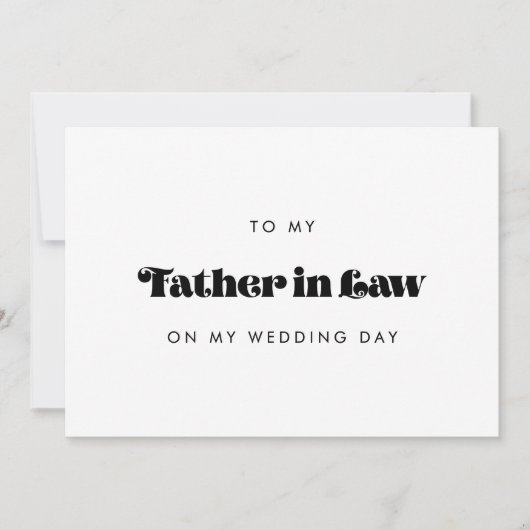 Retro Vader in de wet trouwdag kaart (Voorkant)