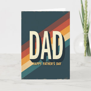 Retro Vader Vaderdag kaart