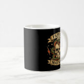 Retro Vader van Chaos Harde Schedel Biker Vader Koffiemok (Voorkant rechts)