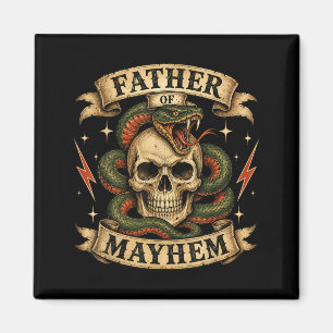 Retro Vader van Chaos Harde Schedel Biker Vader Magneet