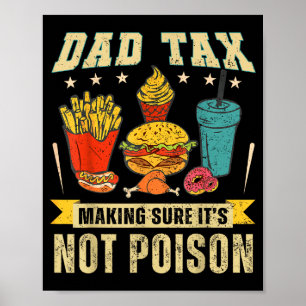 Retro Vaderbelasting Zorg ervoor dat het niet grap Poster