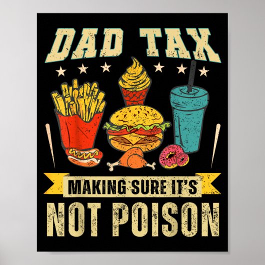 Retro Vaderbelasting Zorg ervoor dat het niet grap Poster (Voorkant)