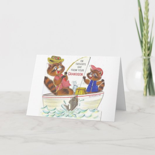 Retro Vaderdag - Aan opa van kleinzoon, Kaart (Voorkant)