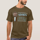 Retro Vaderdag / Birthday Best Grandpa T-Shirt (Voorkant)