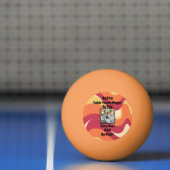 Retro Vaderdag "Cool Dad" Persoonlijke fototekst Pingpongbal (Net)