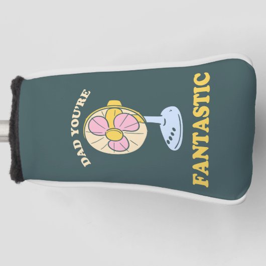 Retro Vaderdag dad grap pun fantastisch grappig Golfheadcover (Voorkant)