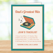 Retro Vaderdag "Dad's Greatest Hits" Aangepast Kaart