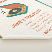 Retro Vaderdag "Dad's Greatest Hits" Aangepast Sherpa Deken (3/4)