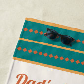 Retro Vaderdag "Dad's Greatest Hits" Aangepast Strandlaken (In situ)