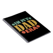 Retro  Vaderdag in mijn vader tijdperk Notitieboek (Rechterzijde)