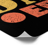 Retro Vaderdag in mijn vader tijdperk Poster (Hoek)