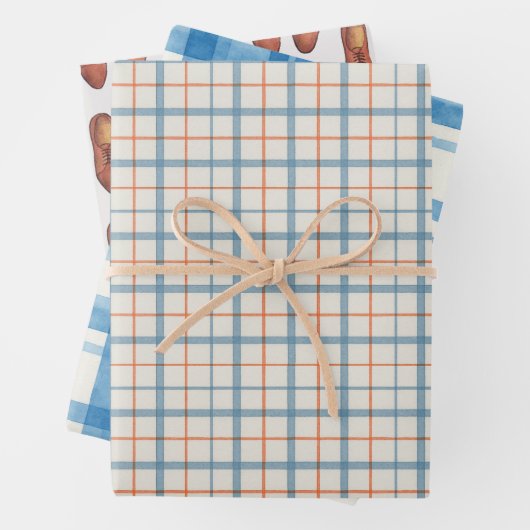 Retro Vaderdag Inpakpapier Vel (In situ)