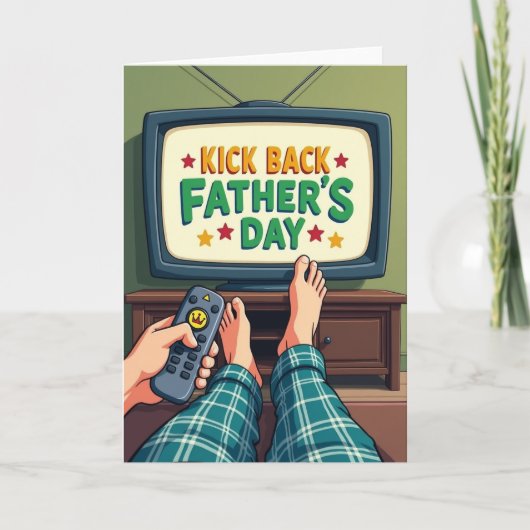 Retro Vaderdag Koelkaart Kaart (Voorkant)