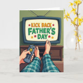Retro Vaderdag Koelkaart Kaart (Gele Bloem)