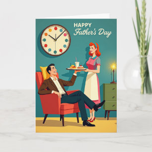 Retro Vaderdag Liefde Kaart