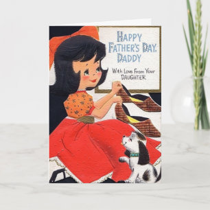 Retro Vaderdag - met liefde van Dochter, Kaart