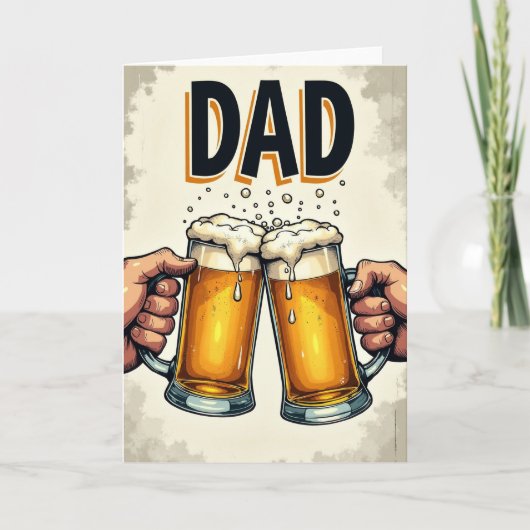 Retro Vaderdag Toast Card Kaart (Voorkant)