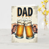 Retro Vaderdag Toast Card Kaart (Gele Bloem)