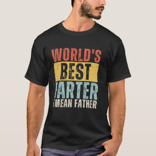 Retro Vaderdag World's Best Farter Ik bedoel geloo T-shirt