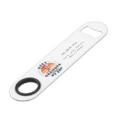 Retro vaders dag Beste opa, Par Golf, aangepast Speed Flessenopener (Voorkant Gekanteld)