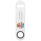 Retro vaders dag Beste opa, Par Golf, aangepast Speed Flessenopener (Achterkant)