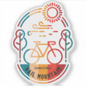 Retro Vail Mountainbike Trail. Sticker (Voorkant)