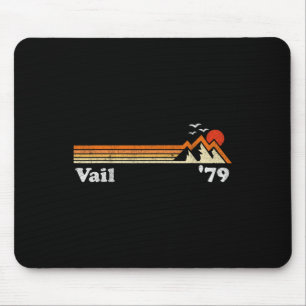 Retro Vail Ski Resort Colorado Snowboard Mountain Muismat
