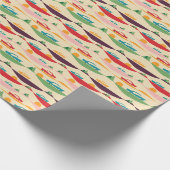 retro vakanbeige cadeaupapier (Hoek)