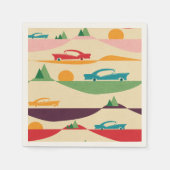 retro vakanbeige servet (Voorkant)