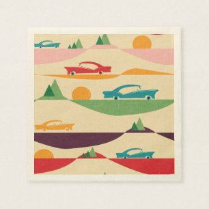 retro vakanbeige servet