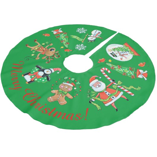 Retro vakantie Afbeeldingen Kerstboom Rok (Gekanteld)