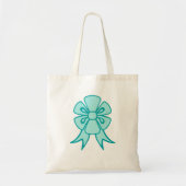 Retro Vakantie Aqua Bow Canvas tas Gift (Voorkant)