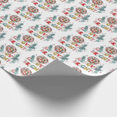 Retro vakantie cadeaupapier (Hoek)