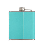 Retro Vakantie Cartoon Paar Flask Heupfles (Achterkant)