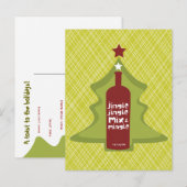 Retro Vakantie Cocktail Uitnodiging Briefkaart (Voorkant / Achterkant)