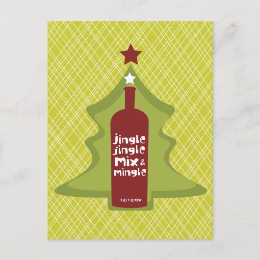 Retro Vakantie Cocktail Uitnodiging Briefkaart (Voorkant)