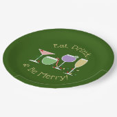 Retro Vakantie cocktails Papieren Bordje (Gekanteld)