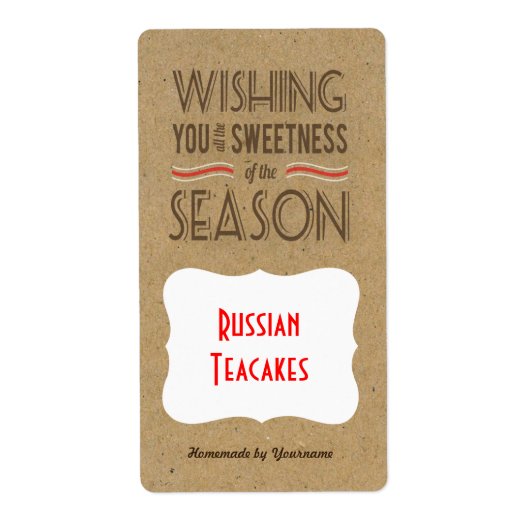 Retro Vakantie Cookie Labels - Cookie Swaps & Gift (Voorkant)