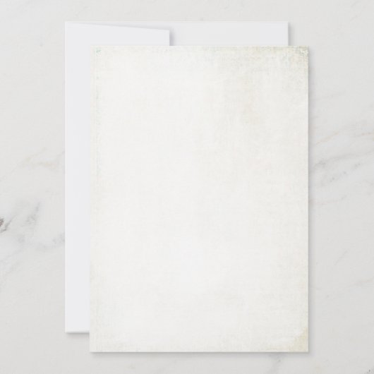 Retro Vakantie Diner Bord Uitnodiging (Achterkant)