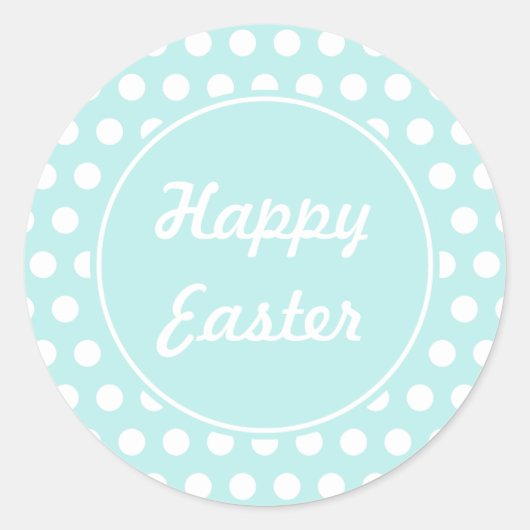 Retro Vakantie Gelukkige Pasen Stickers (Voorkant)