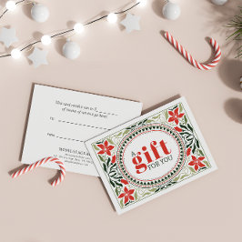 RETRO VAKANTIE GROENE RODE BLOEMEN LIJST KERSTMIS