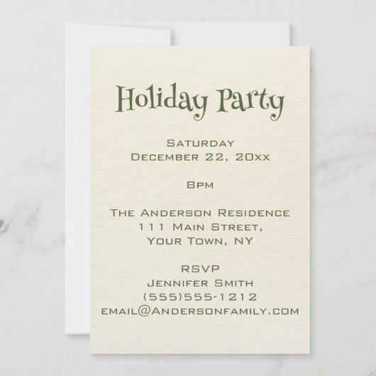  Retro Vakantie Kerstfeest Kaart (Achterkant)