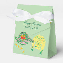 Retro Vakantie Lelijke Trui Kerstfeest gunst Bedankdoosjes