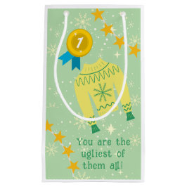 Retro Vakantie Lelijke Trui Kerstfeest Klein Cadeauzakje