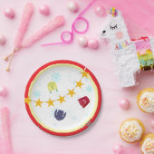 Retro Vakantie Lelijke Trui Kerstfeest Papieren Bordje (Feest)