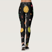 Retro vakantie Martinis met Holly Berries Leggings (Achterkant)